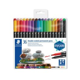 Rotulador Staedtler Permanente Doble Punta 3187 Estuche De 36 Unidades Colores Surtidos Precio: 27.59000013. SKU: B1AZFTR62F