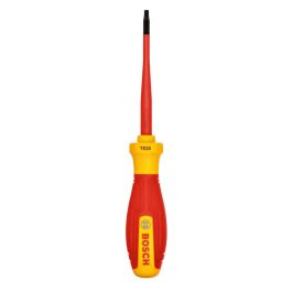 BOSCH AAAKE92906 Destornillador VDE Aislado 1000V, TX15x75, Mango de Elastómero Termoplástico Antideslizante