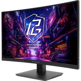 ASRock PG27QRT1B Monitor Gaming 27" QHD VA Curvo 1500R 180Hz 1ms HDR400 FreeSync HDMI DisplayPort