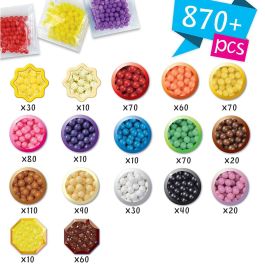 Aquabeads Animal Crossing: New Horizons Kit para crear figuras y llaveros con perlas, set de manualidades para niños +4 años
