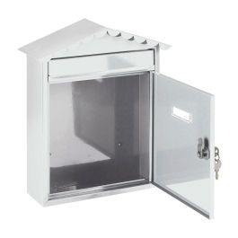 Arregui Visit Buzón Individual Exterior, Acero Galvanizado, Blanco, Tamaño M (A4), 30 x 11 x 36 cm