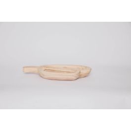 DKD Home Decor Centro de Mesa Tropical Madera Paulownia Marrón Claro 21 x 5 x 38 cm