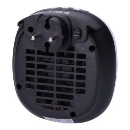 Edm Mini Calefactor Cerámico Enchufe 700W con Pantalla LED, Programador 12h, Función Ventilador, Protección Sobrecalentamiento