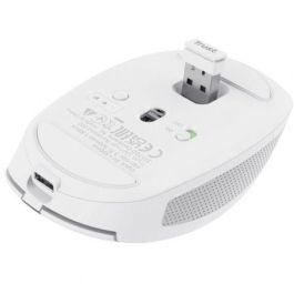 Ratón Inalámbrico por Bluetooth Trust Ozaa Compact Wireless/ Batería recargable/ Hasta 3200 DPI/ Blanco Ratón Inalámbrico por Bluetooth Trust Ozaa Compact Wireless/ Batería recargable/ Hasta 3200 DPI/ Blanco