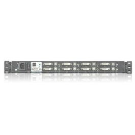 Aten CL6708MW Single Rail KVM Switch LCD DVI 8 Puertos Full HD 1080p 17.3 pulgadas Integrado Teclado Touchpad hasta 64 PCs