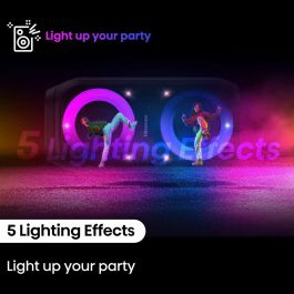 HISENSE Party Rocket 160 Altavoz para Fiestas Negro 160W Inalámbrico y Alámbrico Bluetooth IPX4