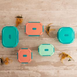 Recipiente Rectangular Hermético Vidrio Move Box Luminarc 37 cL