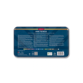 Derwent Inktense Caja Metálica 36 Unidades Colores Surtidos Lápices Solubles en Agua