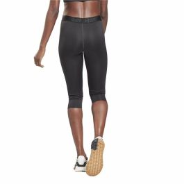 Mallas Deportivas de Mujer Reebok Capri Night Negro
