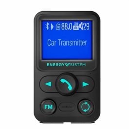 Energy Sistem 455249 Transmisor FM Coche Xtra Bluetooth, Pantalla LCD 1.4", USB, MicroSD, Manos Libres y Asistente Voz