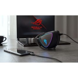 ASUS ROG Delta Auriculares Gaming Alámbricos USB, Frecuencia 20-40000 Hz, Negro