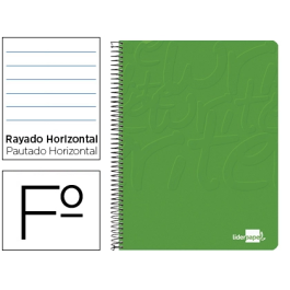 Liderpapel Cuaderno Espiral Folio Tapa Blanda 80 Hojas 60gr Horizontal con Margen Color Verde Precio: 15.49999957. SKU: B16BEQLTY9