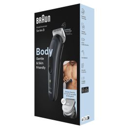 Braun BodyGroomer 3 BG3340 Afeitadora Corporal con Batería Recargable y 80 min de Autonomía, Negro/Gris