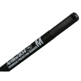 Artline Rotulador Permanente EK-854 Negro Punta Redonda 1 mm para Transparencias y Superficies