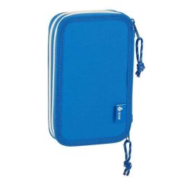Plumier Escolar Safta R.C.D. Español Doble Cremallera 28 Piezas 125x40x195 mm