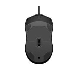 HP Mouse con Cable 100, Diseño Ambidiestro Ergonómico para Comodidad Todo el Día y Movimientos Fluidos