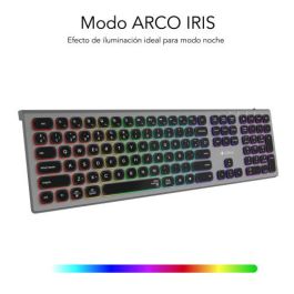 Subblim Teclado Bluetooth/2.4G Master Retroiluminado Extendido con Teclado Numérico y Conexión Multidispositivo USB-C Recargable QWERTY Español SUBKB-3MIE310