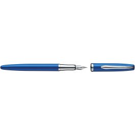Pelikan Bolígrafo y Estilográfica Jazz Noble Elegance Saphire Bl. Azul/Plata, Punta M, Acero Inoxidable, Caja de Regalo