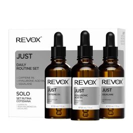 Daily Routine Set Revox B77: Just, Squalane, Nourishing, Oil, For Face, 30 ml + Just, Caffeine 5%, Anti-Dark Circles, Day, Eye Serum, 30 ml + Just, Hyaluronic Acid 5%, Hydrating, Fluid, For Face, 30 ml Precio: 20.50000029. SKU: B19E8VLFK8
