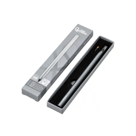 Liderpapel Eternal Pencil Lápiz Infinito Grafito Aluminio Hexagonal Plateado Ultra Resistente 1 Punta de Recambio