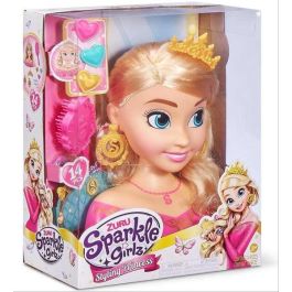 Busto sparkle con 14 accesorios para peinar, 23cm Busto sparkle con 14 accesorios para peinar, 23cm