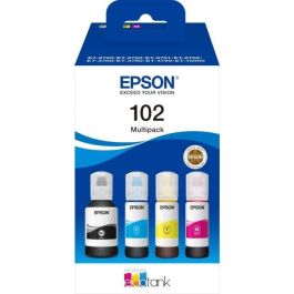Epson Tinta Bote Cuatricolor BK-C-M-Y Compatible con ET-4750, ET-3750, ET-3700, ET-2756, ET-2751, ET-2750, ET-2700, ET-15000 - Nº 102 Epson Tinta Bote Cuatricolor BK-C-M-Y Compatible con ET-4750, ET-3750, ET-3700, ET-2756, ET-2751, ET-2750, ET-2700, ET-15000 - Nº 102 Precio: 40.68999979. SKU: S0228278