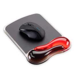 Kensington Alfombrilla para Ratón Duo Gel con Reposamuñecas Negro/Rojo 240x182x25 mm