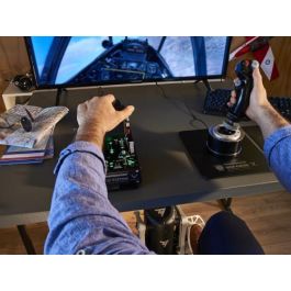 Thrustmaster TPR Rudder Negro, Plata - Simulador de Vuelo Analógico para PC, Referencia 2960809