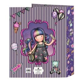 Carpeta de anillas Gorjuss Up and away Morado A4 27 x 33 x 6 cm