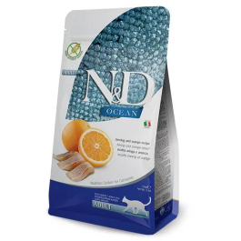 Farmina N&D Cat Ocean Arenque 5kg Alimento Completo Sin Cereales para Gatos Adultos con Pescado y Naranja Precio: 47.9248. SKU: B12BH7N7P9