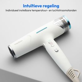 Medion MD19984 Secador de Pelo 1500W, 3 Velocidades, Temperatura 105°C, Blanco