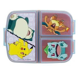 Fiambrera de Compartimentos Pokémon Multicolor 16 x 6 x 12,5 cm