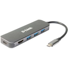 D-link Docking Station DUB-2333 USB Tipo C, 3x USB 3.2 Gen 1, 1x HDMI 1.4, Soporte 4K Ultra HD, 60W Power Delivery Precio: 50.49999977. SKU: S0235746