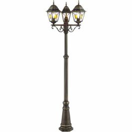 Brilliant 4004353349362 Lámpara de Exterior Janel E27 Max 3x60W Negro Dorado, Bombilla No Incluida