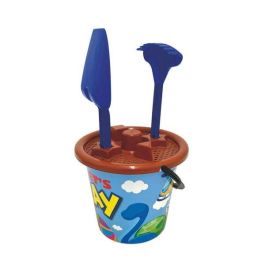 AVC Juego de Cubos de Playa con Pala, Rastrillo y Cedazo - Surtido de Colores - Modelos Surtidos