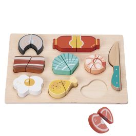 Tachan Puzle de madera para cortar alimentos, 9 piezas con velcro y cuchillo - Juego educativo FSC +12 meses Precio: 11.49999972. SKU: B1DJ8J8ALC
