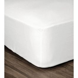 LOVELY HOME Sábana ajustable 100% Algodón 140x190cm - Sombrero 35cm - Blanco LOVELY HOME Sábana ajustable 100% Algodón 140x190cm - Sombrero 35cm - Blanco