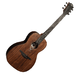 LAG Guitarra Acústica Parlor A/E Sauvage Natural Satinado Electroacústica Folk Tapa Sólida Brankowood Electrónica Stage-Lâg