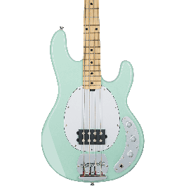 Sterling Bajo Eléctrico StingRay Ray4 Humbucker Mint Green con previo 2 bandas EQ y pastilla cerámica bajo ruido