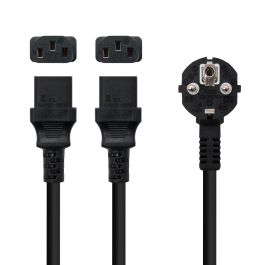 NANOCABLE CABLE ALIMENTACION CEE7/M - 2XC13/H, 1.8 M