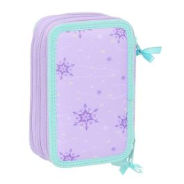 Plumier Triple Frozen Spirit Lila 12,5 x 19,5 x 5,5 cm 37 Piezas