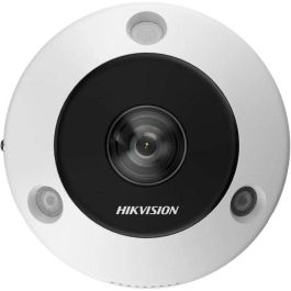 Hikvision Cámara IP Fisheye 6MP DeepinView 1.27mm IR15 DWDR IK10 IP67 con Audio y Alarma