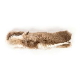 Gloria Cojín Juguete Pequeño para Gato Piel Conejo Natural 100% Sostenible Activa Instintos Caza Fabricado en España 24x7 cm
