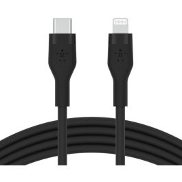 Belkin Cable Flex Lightning a USB-C, Certificado Apple, 2m, Negro