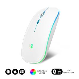 SUBBLIM Raton LED Dual Flat Mouse White Precio: 14.95000012. SKU: S5622248