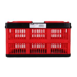 Inde Caja Plegable con Asas 16L Rojo/Negro 39x25.5x21 cm (10 Unidades)