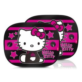 Hello Kitty KIT4051 Set de 2 Cortinillas Parasol para Coche, Diseño Star, Protección Solar para Ventanillas Laterales