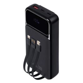 Rivacase VA2221 Powerbank 20000 mAh 22.5W con cables USB-C, Lightning, USB-A, carga rápida y pantalla de nivel de carga Rivacase VA2221 Powerbank 20000 mAh 22.5W con cables USB-C, Lightning, USB-A, carga rápida y pantalla de nivel de carga