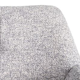 Silla Jaspeado Gris-Blanco Tejido-Metal 59 X 54 X 81 cm