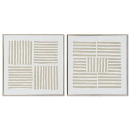 Cuadro Scandi DKD Home Decor Beige Blanco 4.5 x 83 x 83 cm (2 Unidades) Precio: 138.5899999. SKU: B1KP2FVCG2